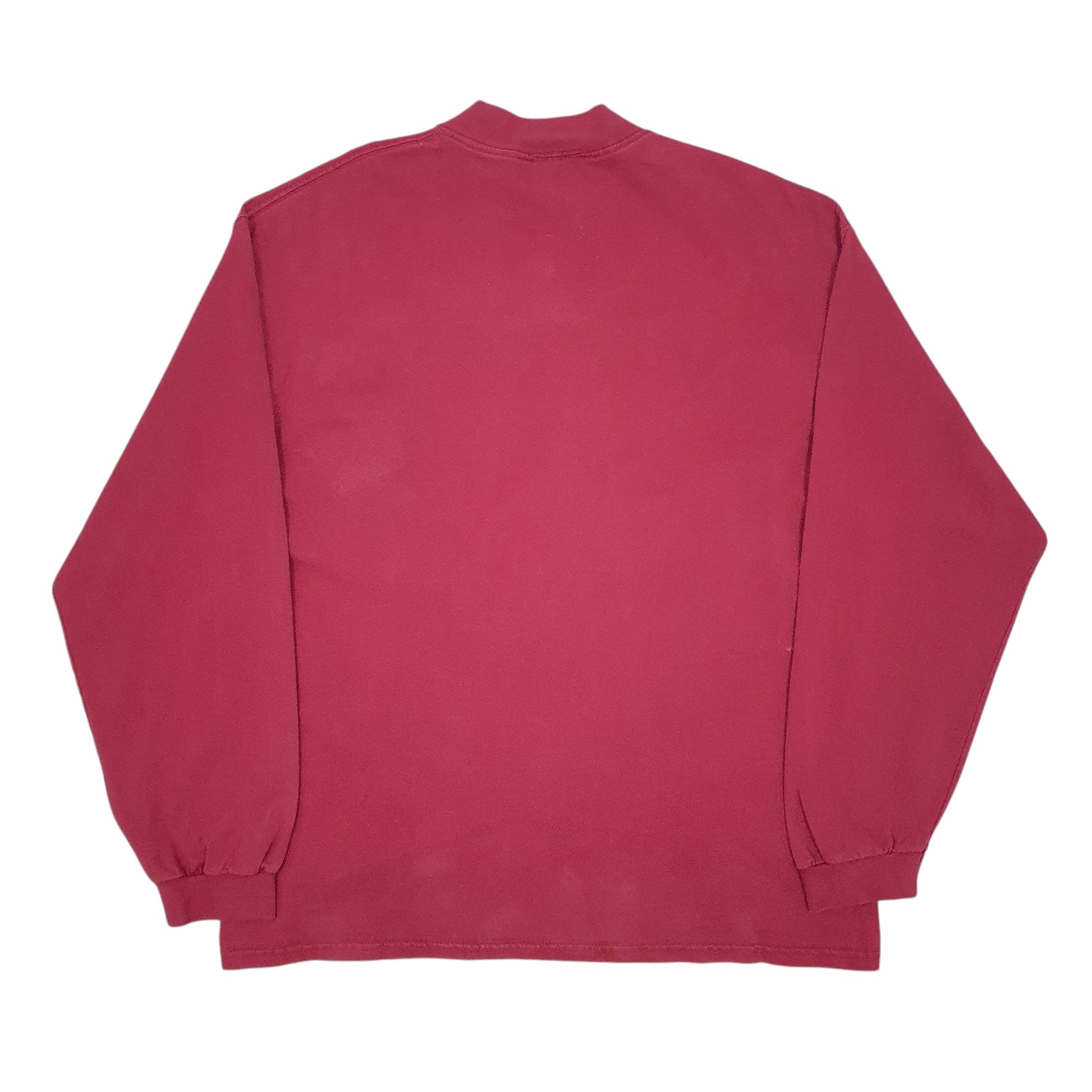 Mens Burgundy Nike Vintage 90s Made In USA Lightweight Crewneck Jumper