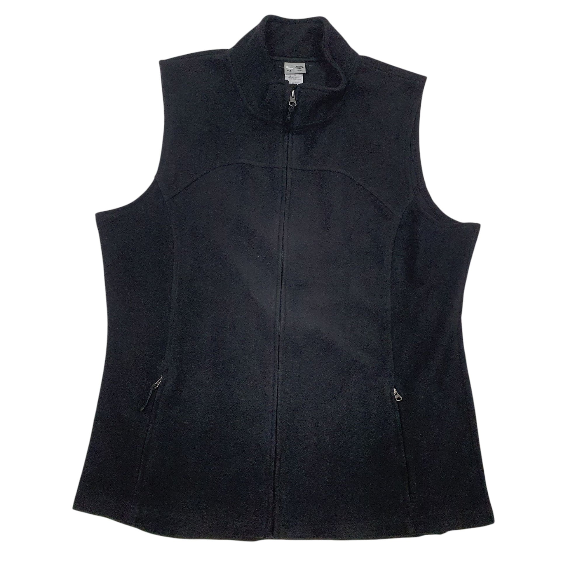 Womens Black Champion  Gilet Jumper