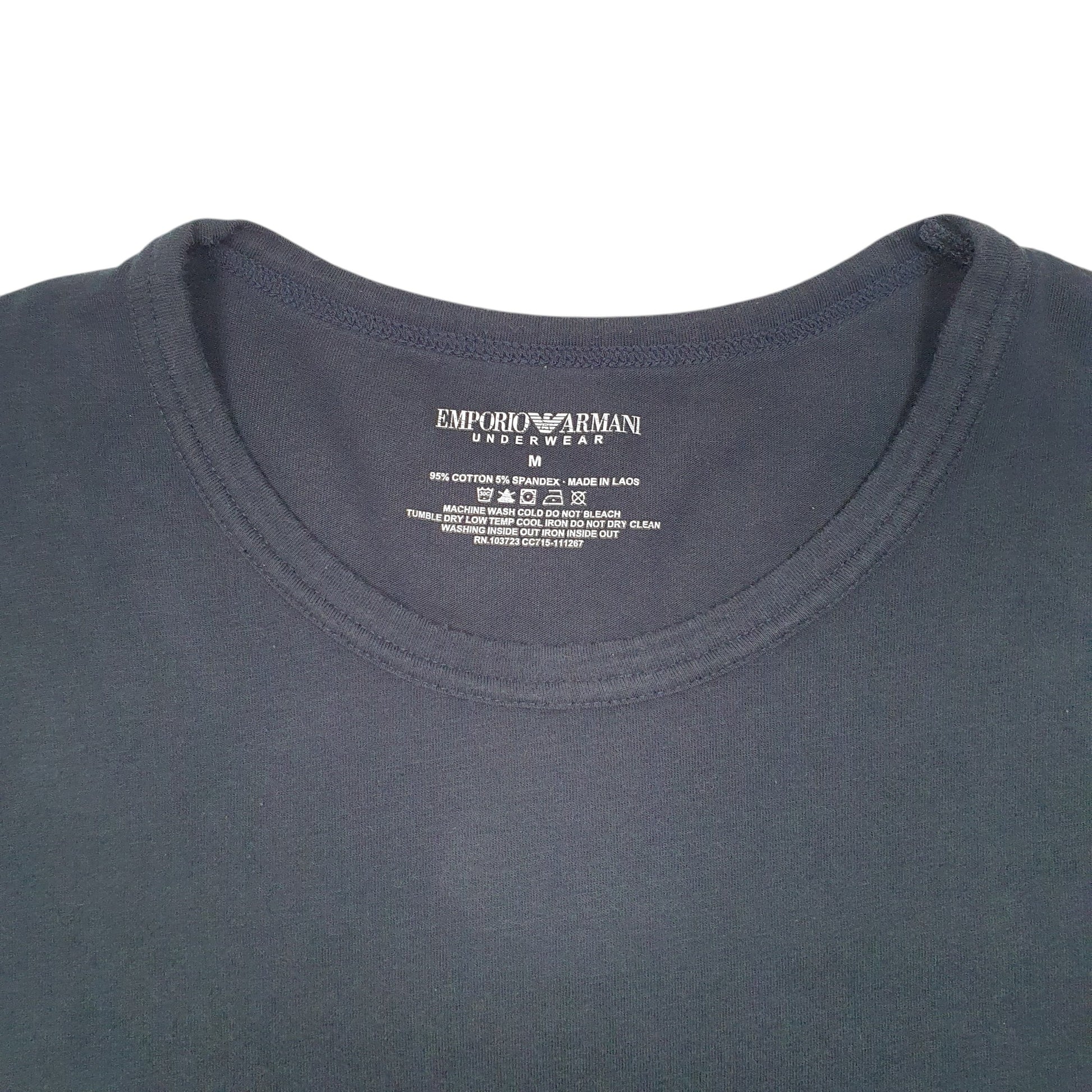 Mens Navy Armani Emporio Underwear Short Sleeve T Shirt
