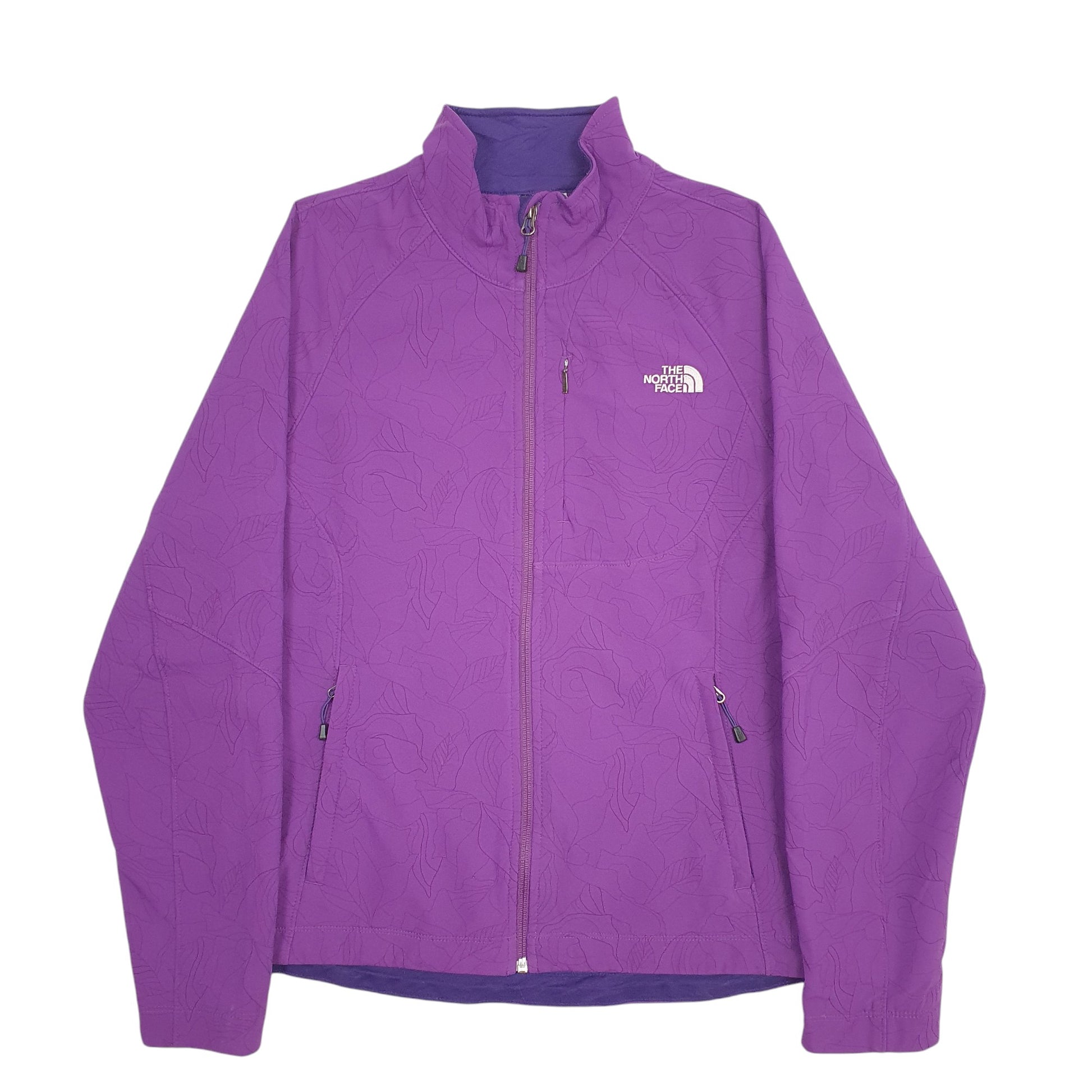 Womens Purple The North Face  Crewneck Coat