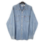 Mens Blue Levis Denim Jeans Overshirt Shacket Long Sleeve Shirt