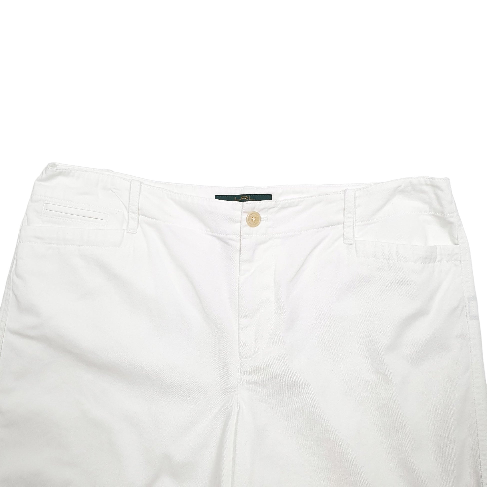 Womens White Ralph Lauren  Chino Shorts