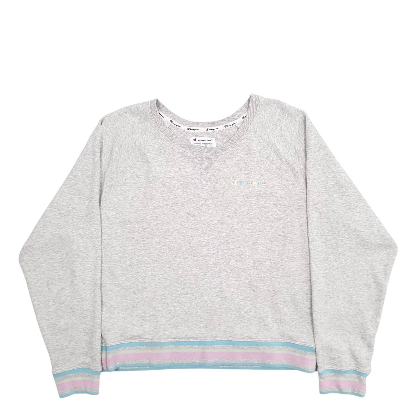 Womens Grey Champion  Crewneck Jumper