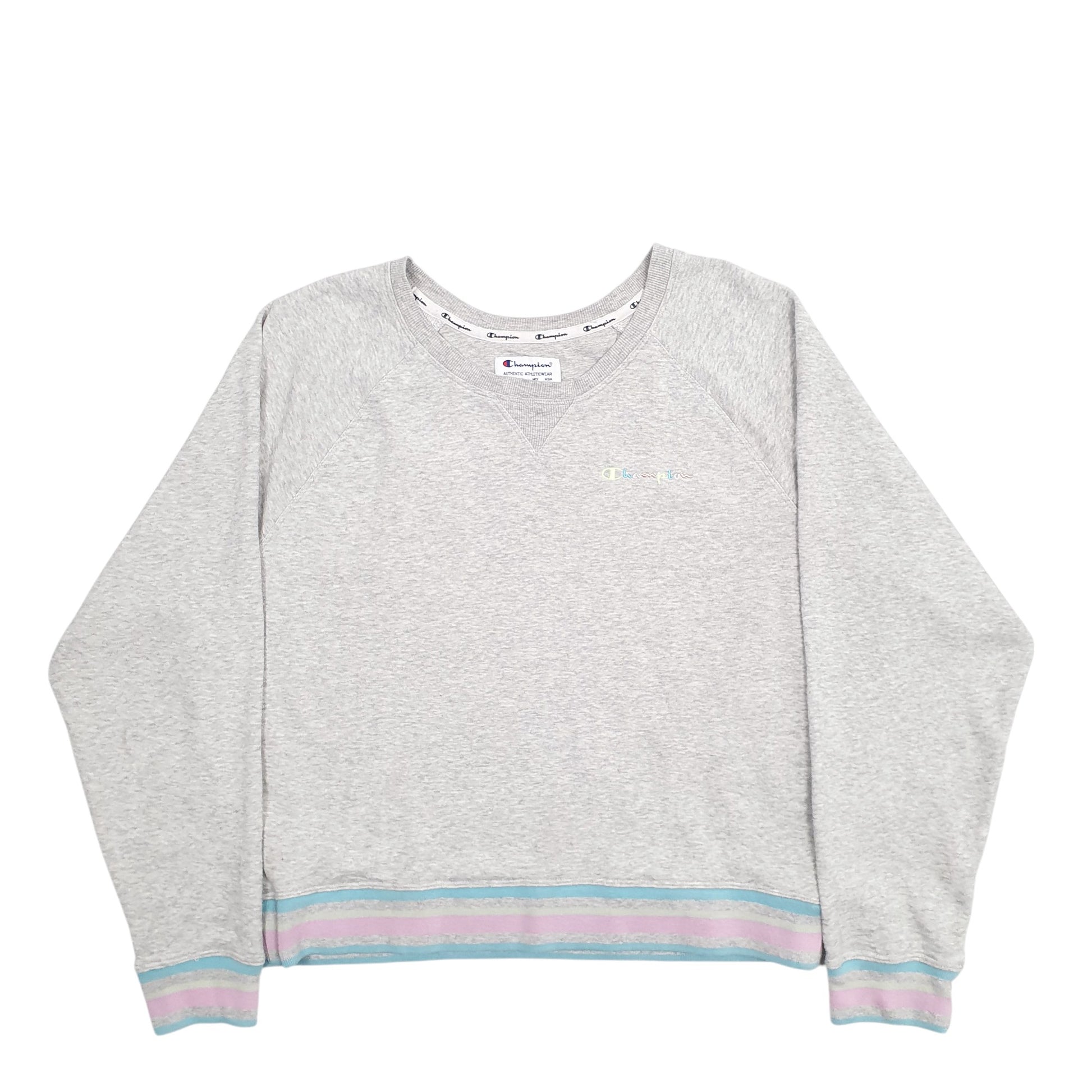 Womens Grey Champion  Crewneck Jumper