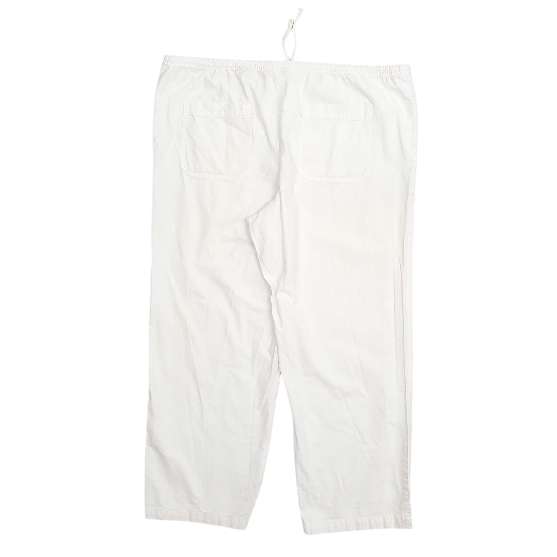 Womens White L.L.Bean  Chino Trousers