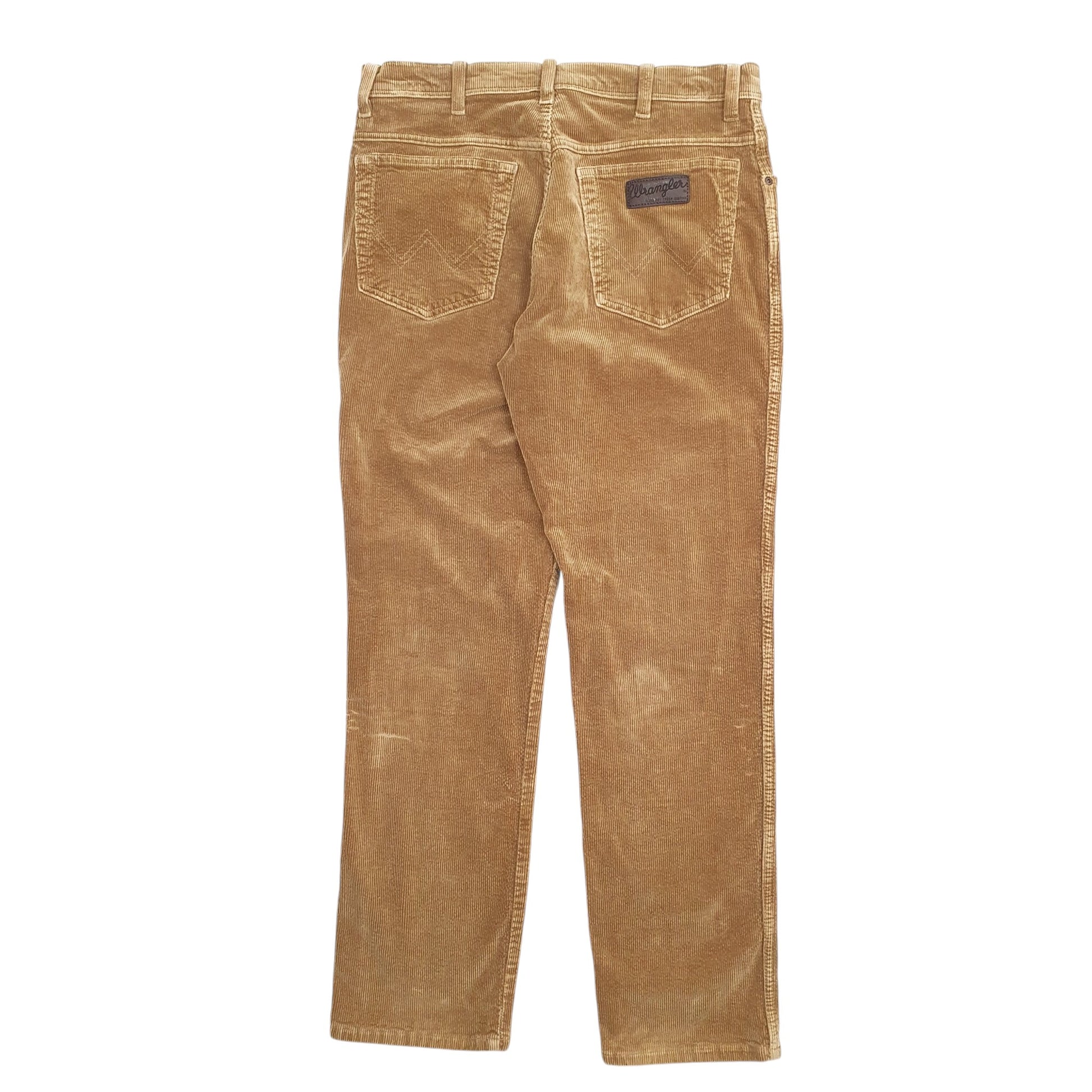 Mens Brown Wrangler Texas Corduroy Trousers
