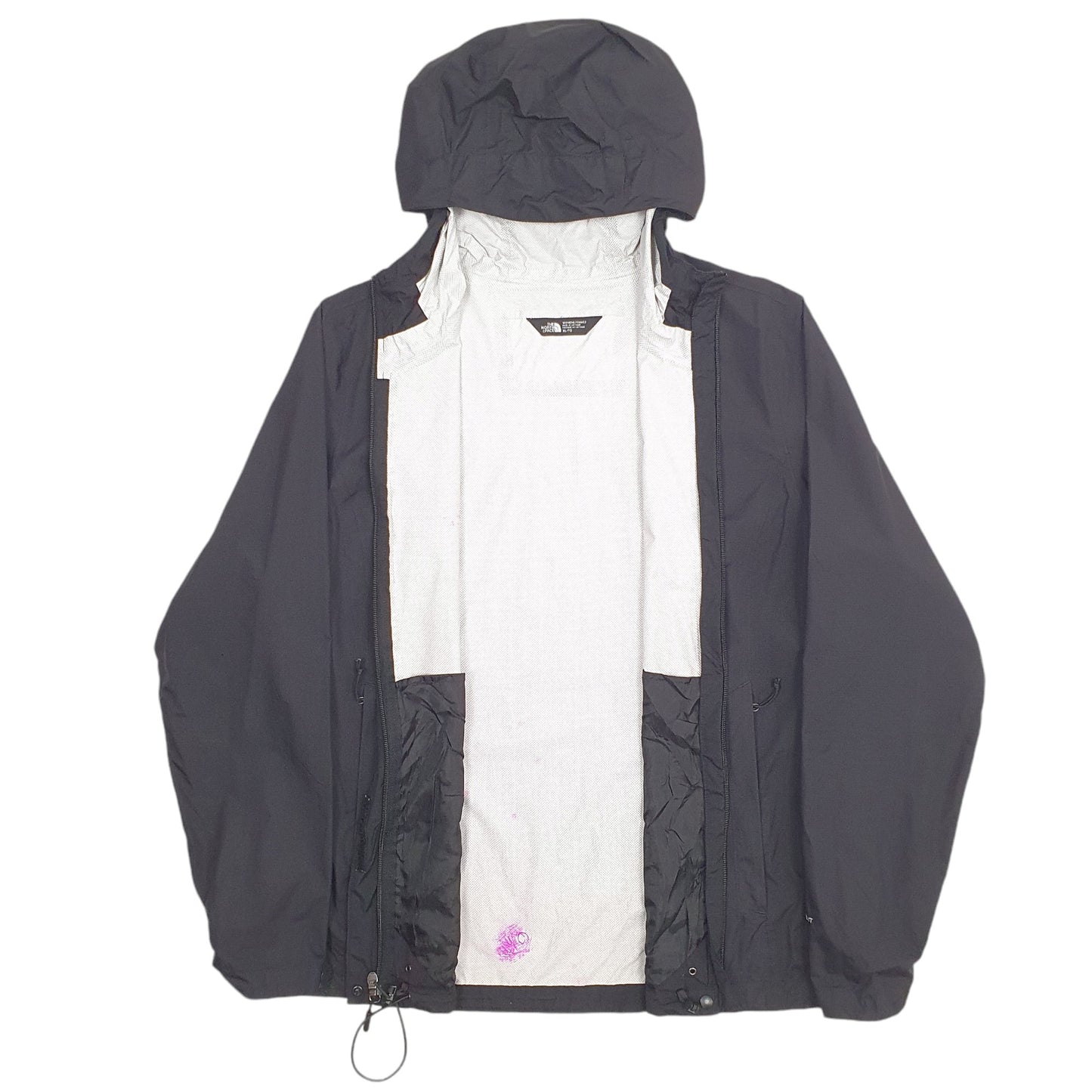 Womens Black The North Face Raincoat Jacket Gorpcore  Coat