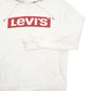 Mens Cream Levis Spellout Hoodie Jumper