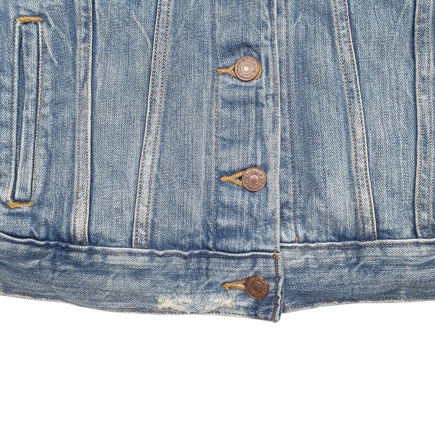 Womens Blue Levis Vintage Quarter Zip Coat