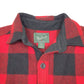Mens Red Woolrich Vintage Hunting Mackinaw Overshirt Shacket Plaid  Coat