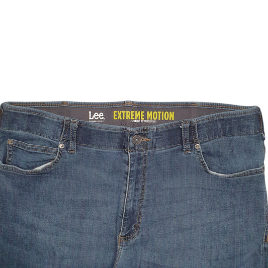 Mens Blue Lee Extreeme Motion Stretch Fit Casual JeansW38 L30