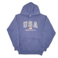 Mens Navy Unbranded Vintage Washington USA Souvenir Hoodie Jumper