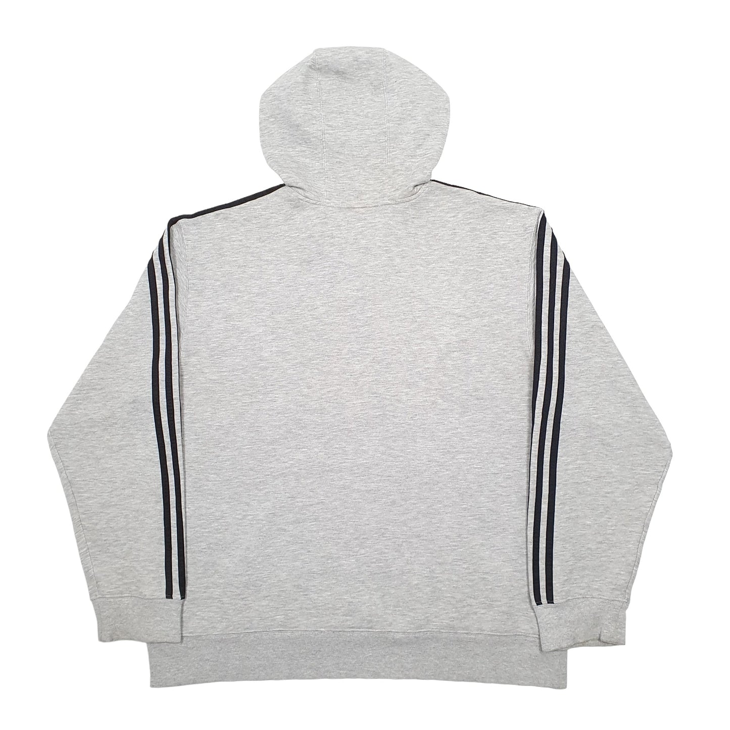 Mens Grey Adidas Spellout Hoodie Jumper