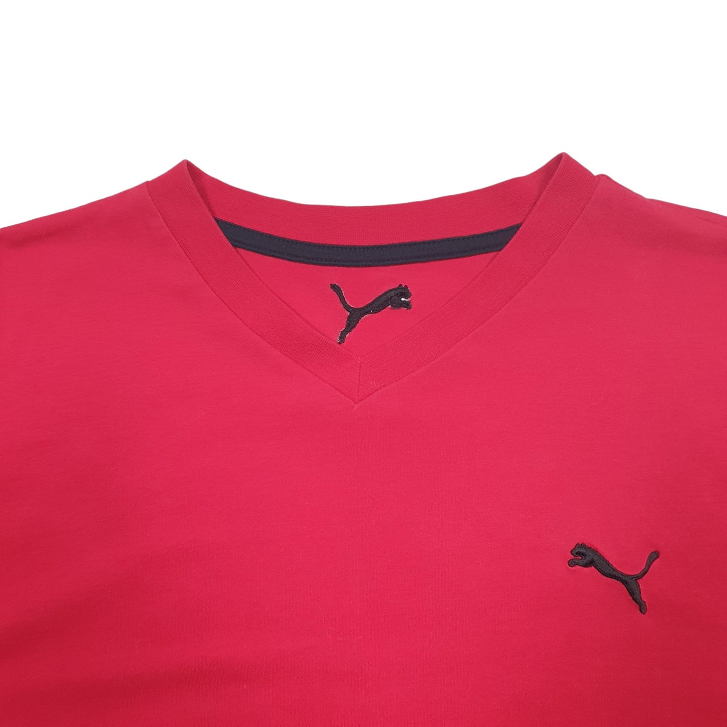 Mens Red Puma  Short Sleeve T Shirt