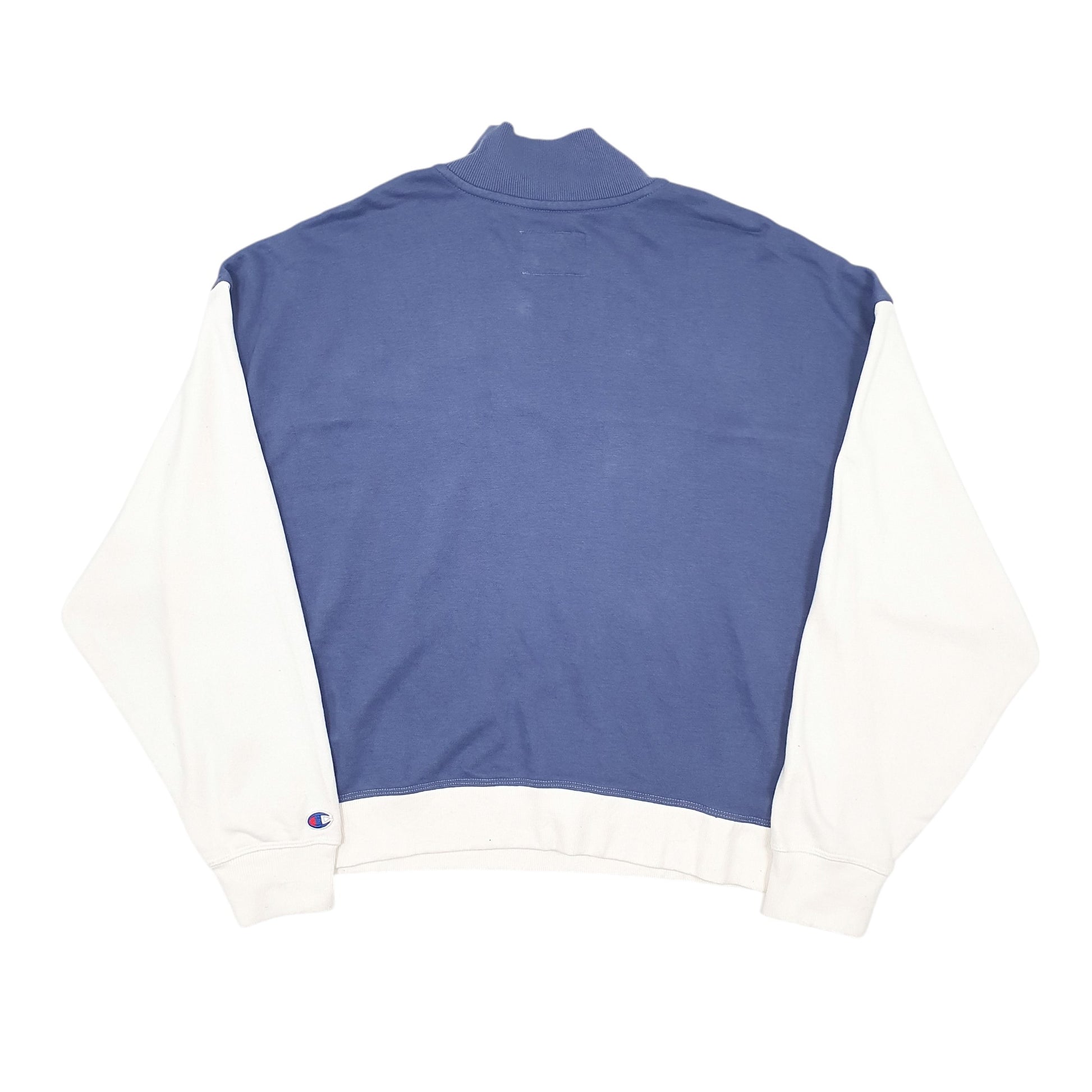 Mens White Champion  Quarter Zip Jumper