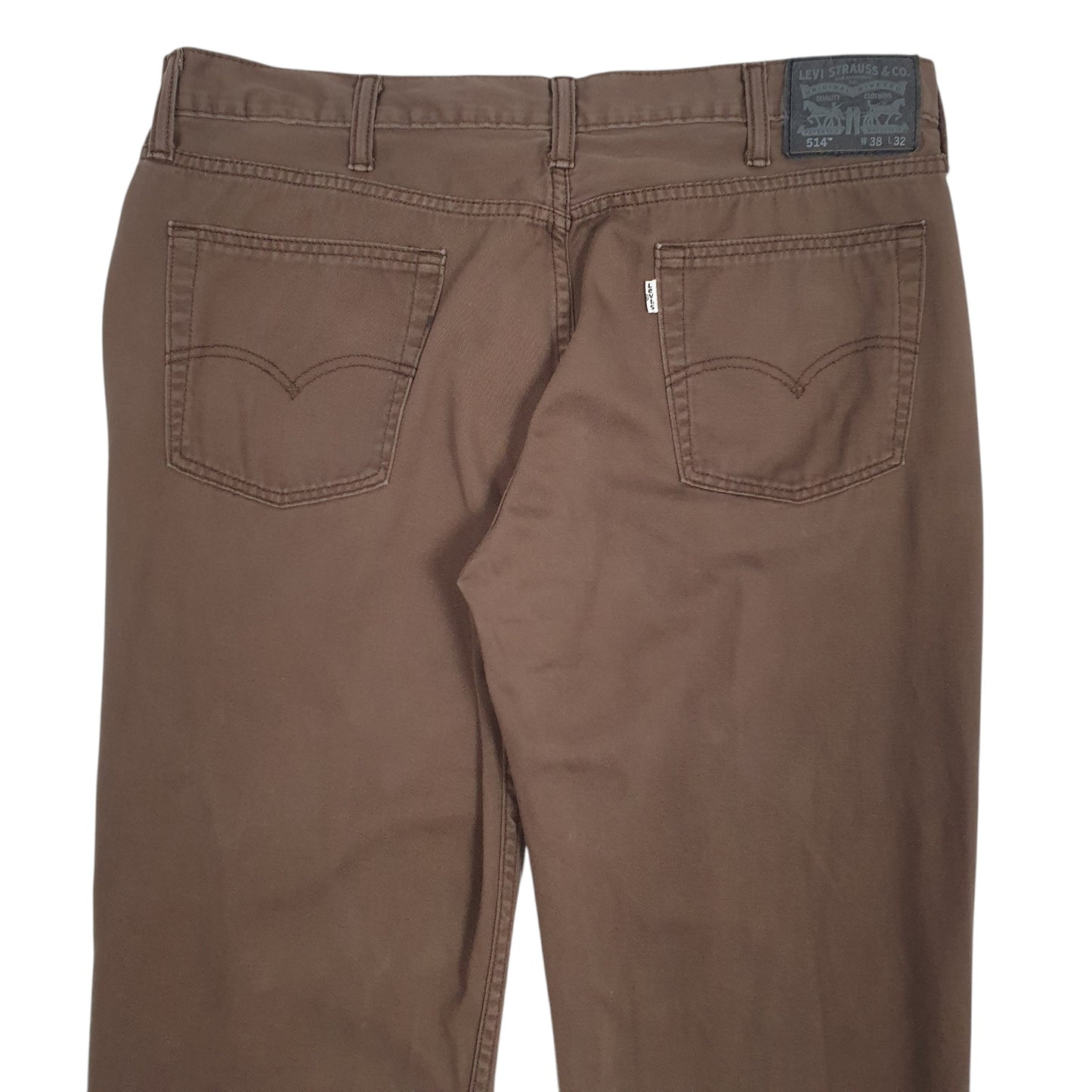 Mens Brown Levis 514 Chino Trousers