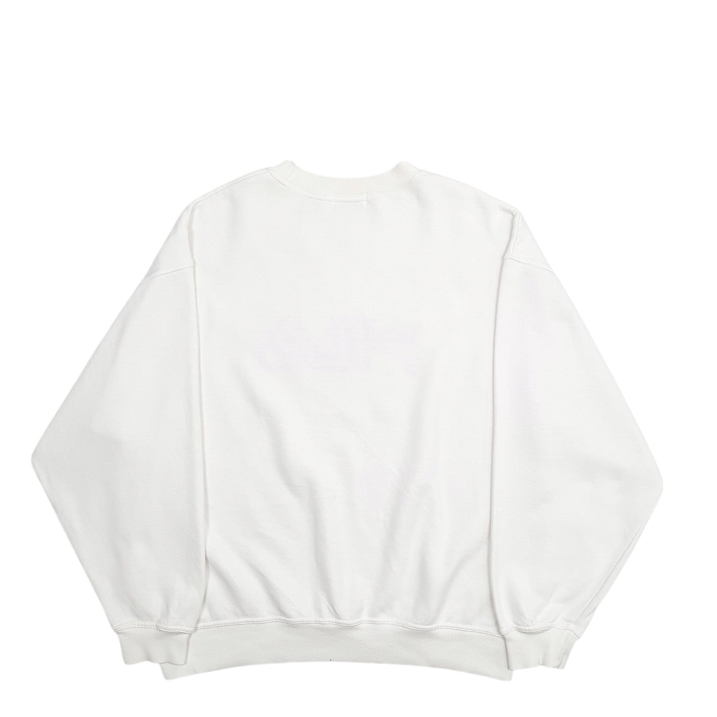 Mens White Fila Spellout Crewneck Jumper