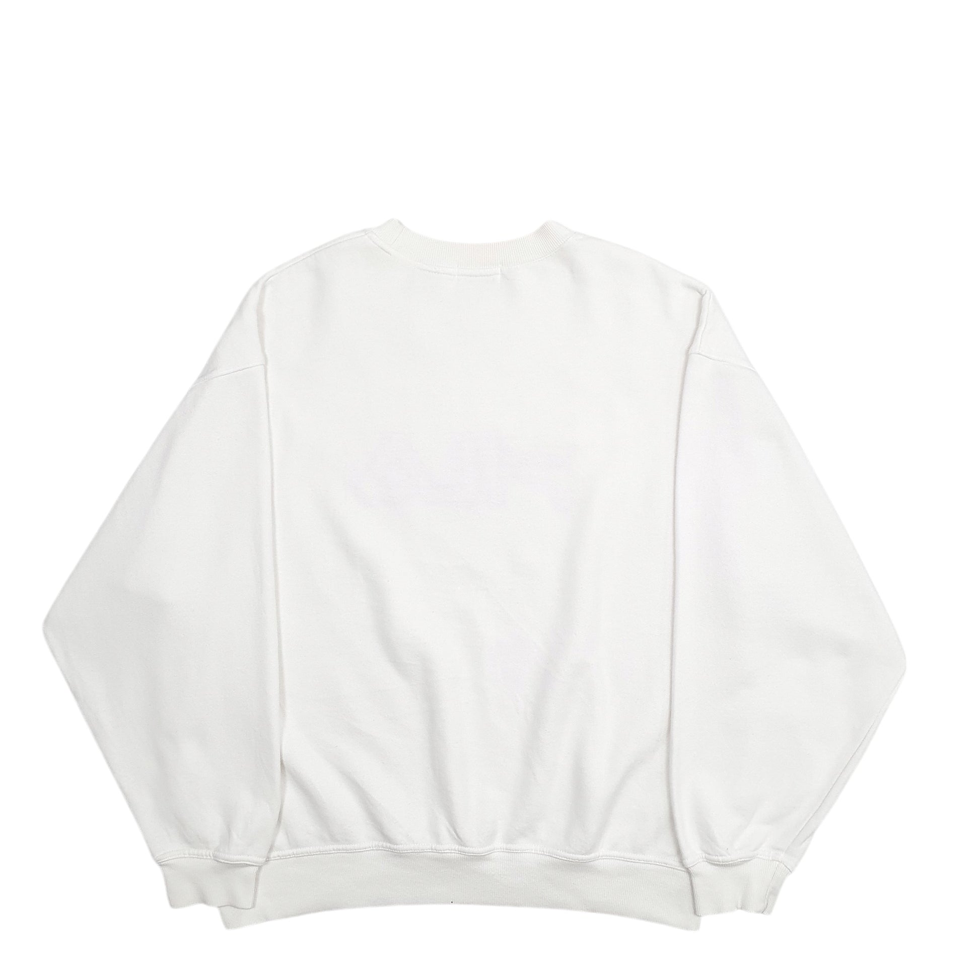 Mens White Fila Spellout Crewneck Jumper