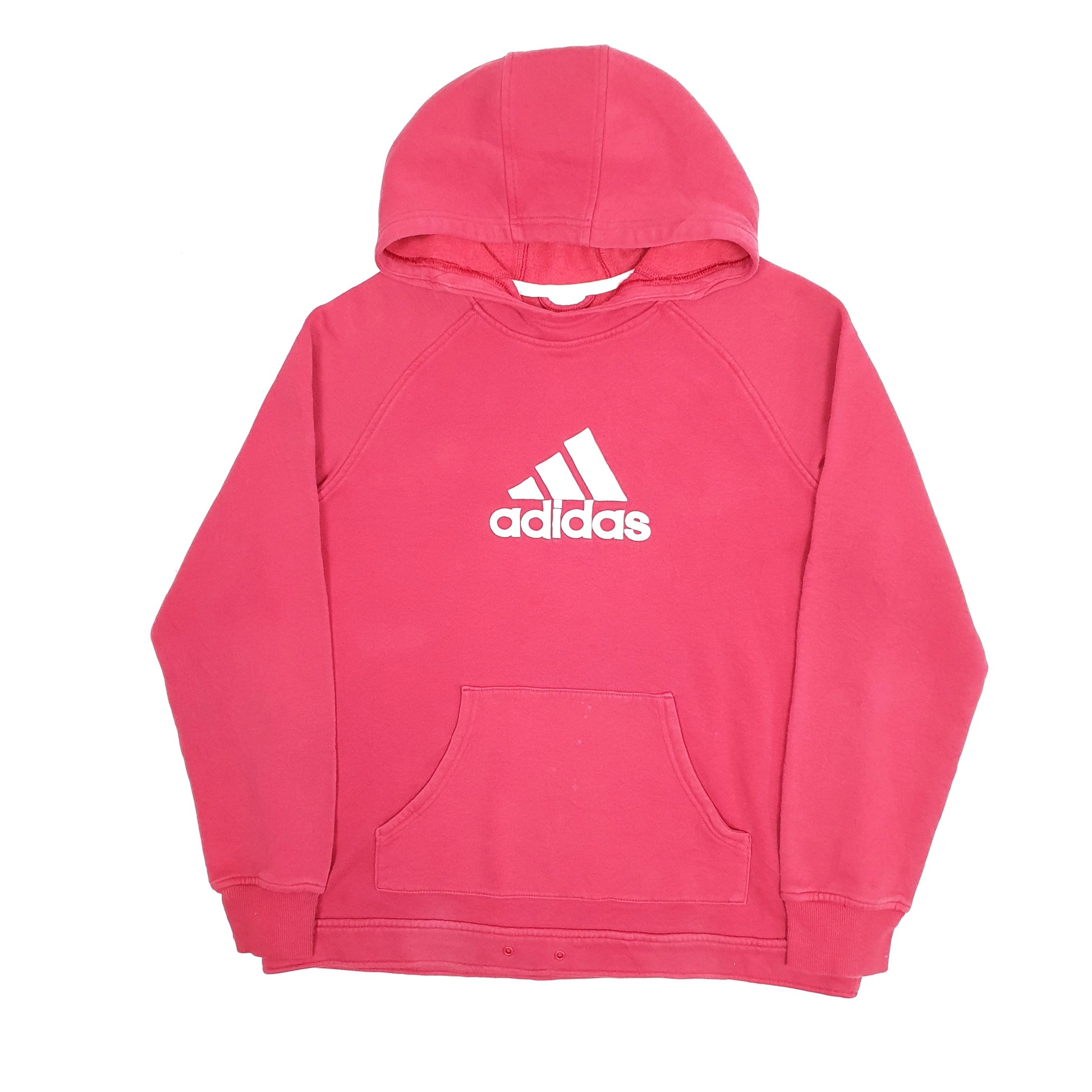 Womens Pink Adidas Vintage 00s Hoodie Jumper