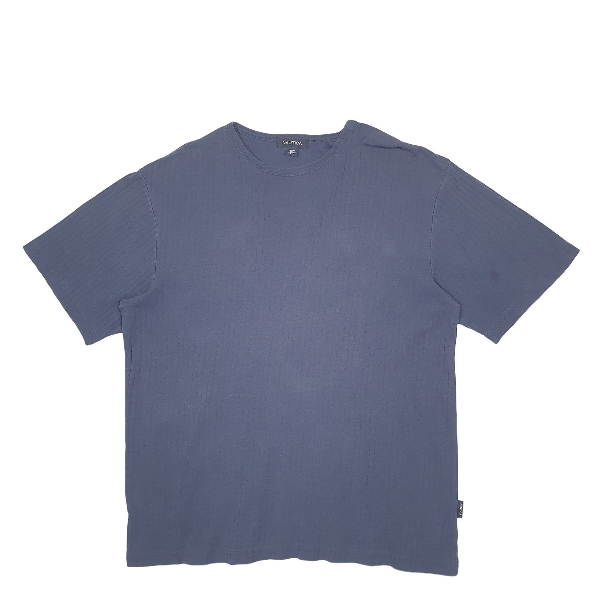 Mens Blue Nautica Knit Short Sleeve T Shirt