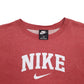 Mens Red Nike Spellout Crewneck Jumper