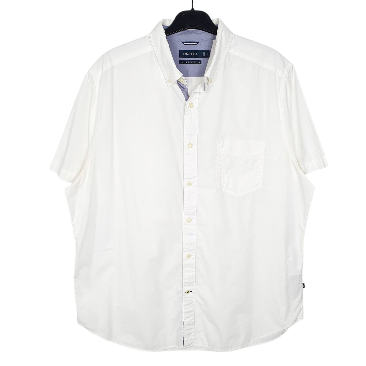 Mens White Nautica  Short Sleeve Shirt