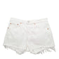 Womens White Levis 501 Jorts Denim Shorts