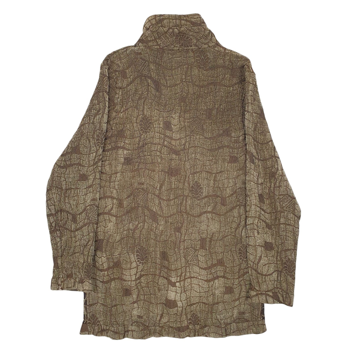 Mens Green Unbranded Reversible Full Zip Jumper