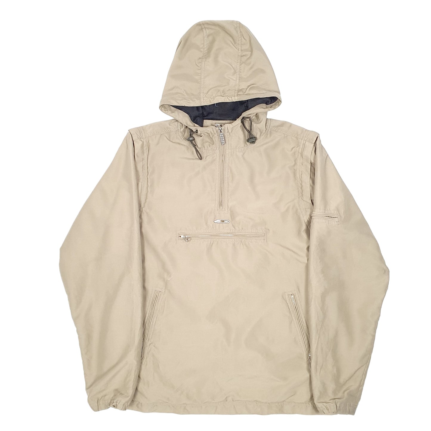 Mens Beige Kanabeach Smock Zip Off Surf Snowboarding  Coat