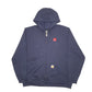 Mens Navy Carhartt Workwear Full Zip Jumper