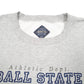 Mens Grey Carrousel Trading Co Athletic Dept Ball State University Crewneck Jumper