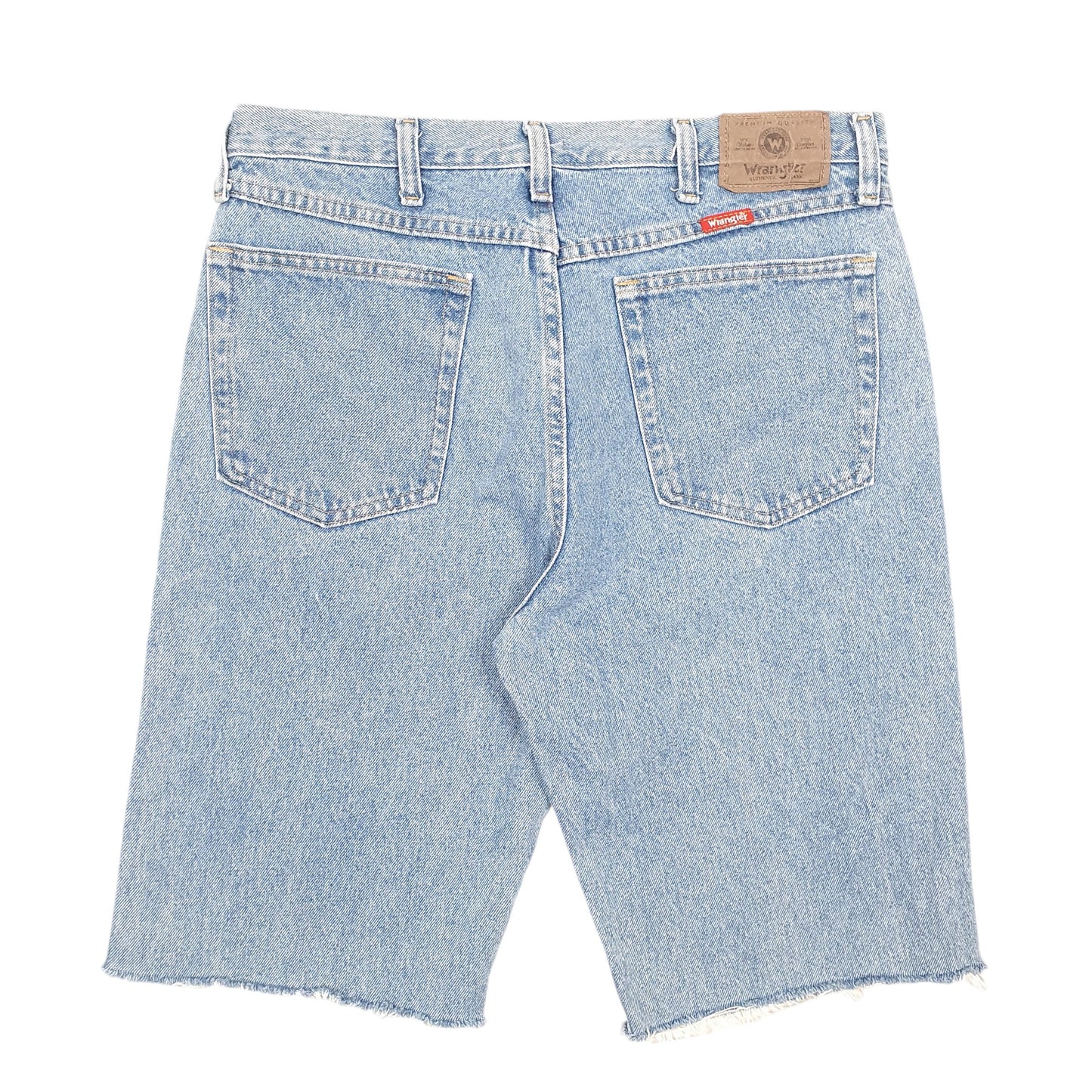 Mens Blue Wrangler Denim Jeans Jorts Regular Cut offs Denim Shorts