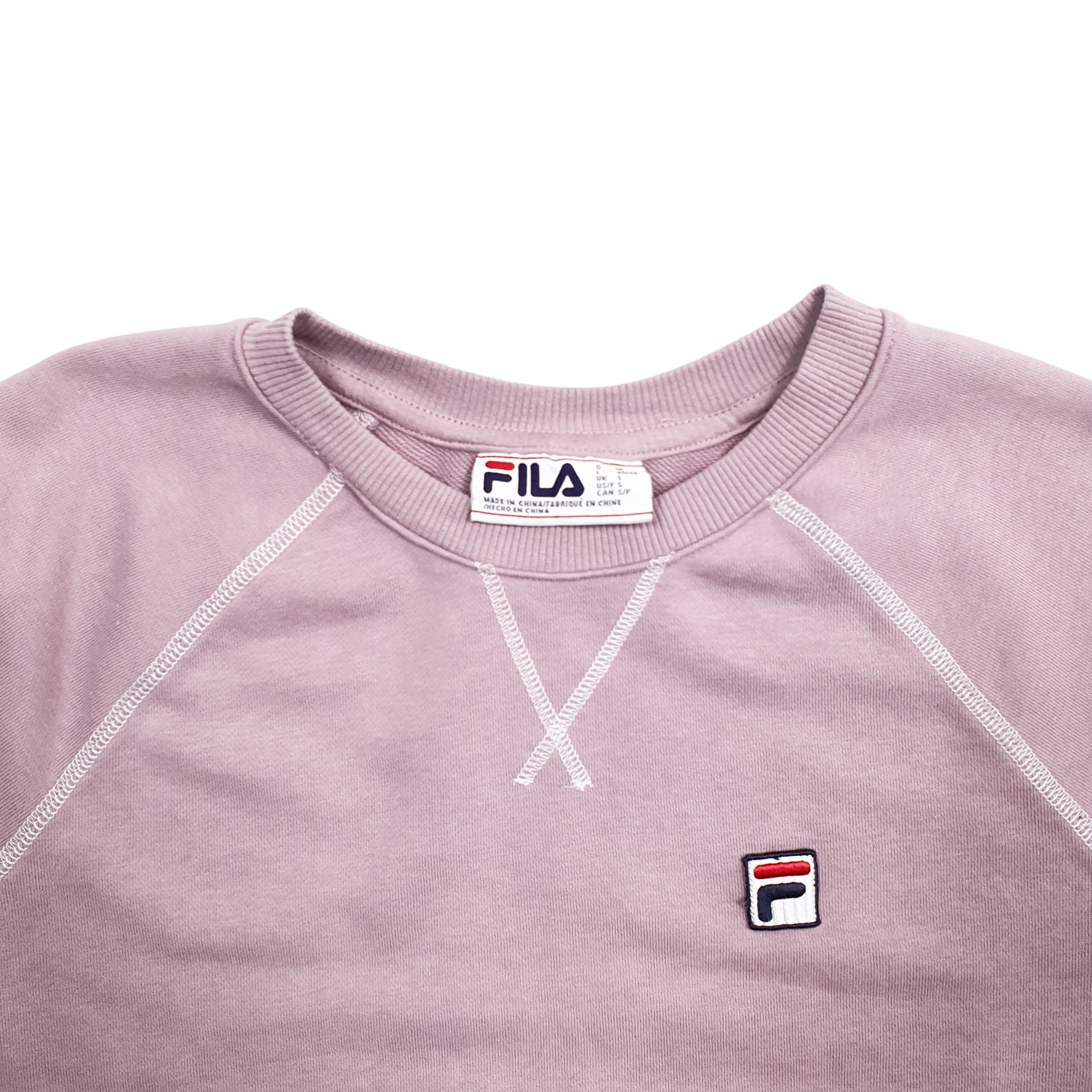 Womens Pink Fila  Crewneck Jumper