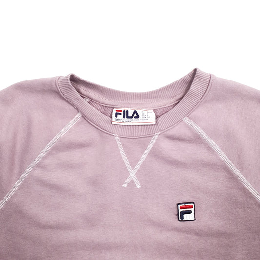 Womens Pink Fila  Crewneck Jumper