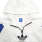 Mens White Adidas Spellout Hoodie Jumper