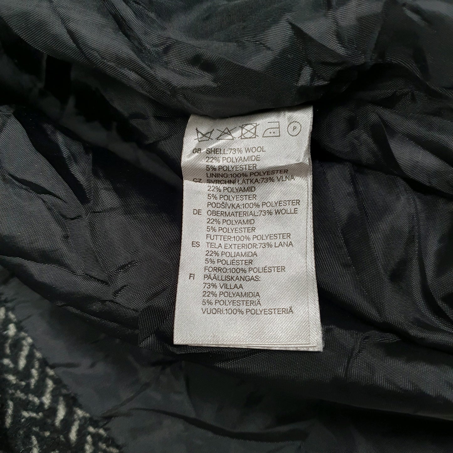 Womens Black H&M Duffle Pea  Coat