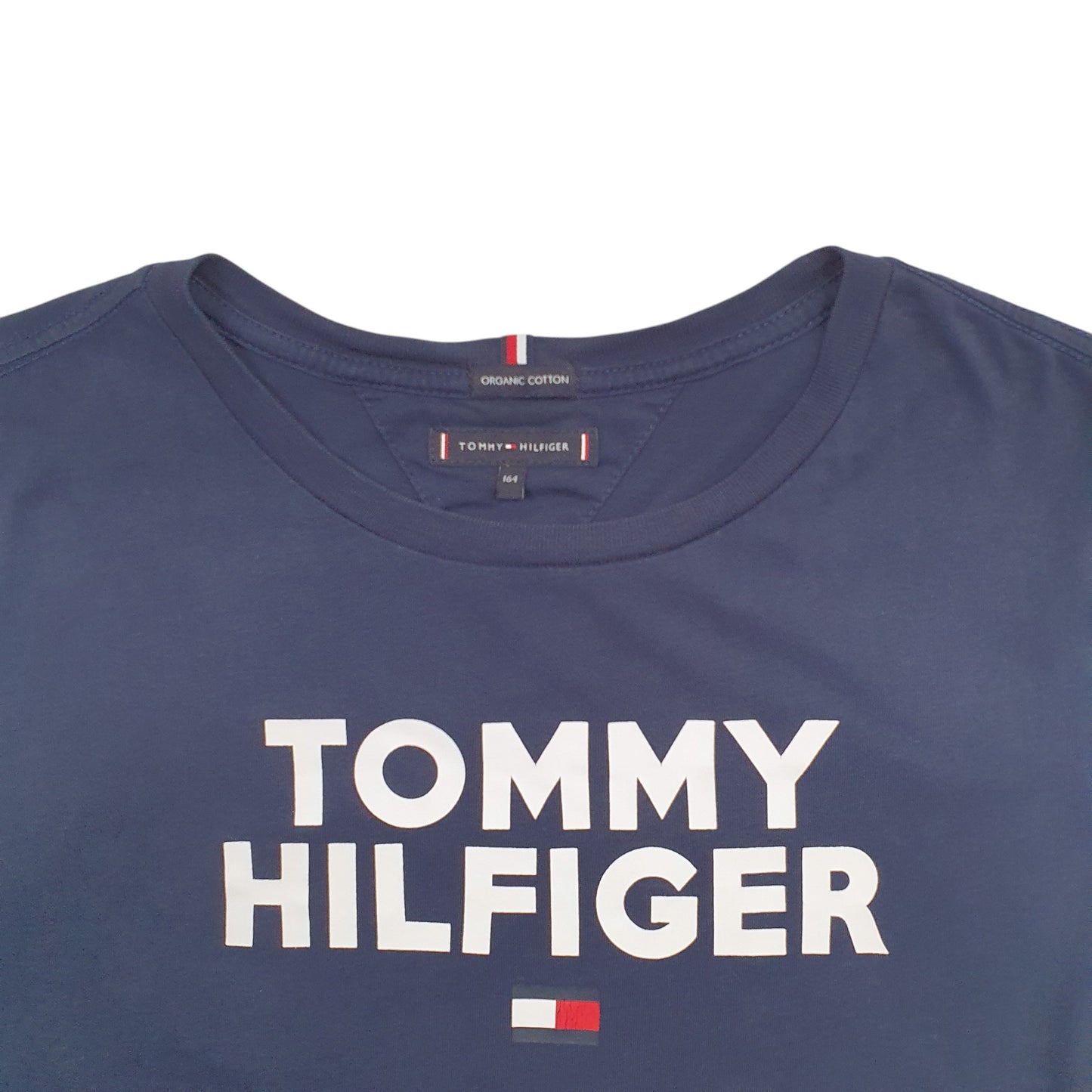 Womens Navy Tommy Hilfiger Spellout Short Sleeve T Shirt