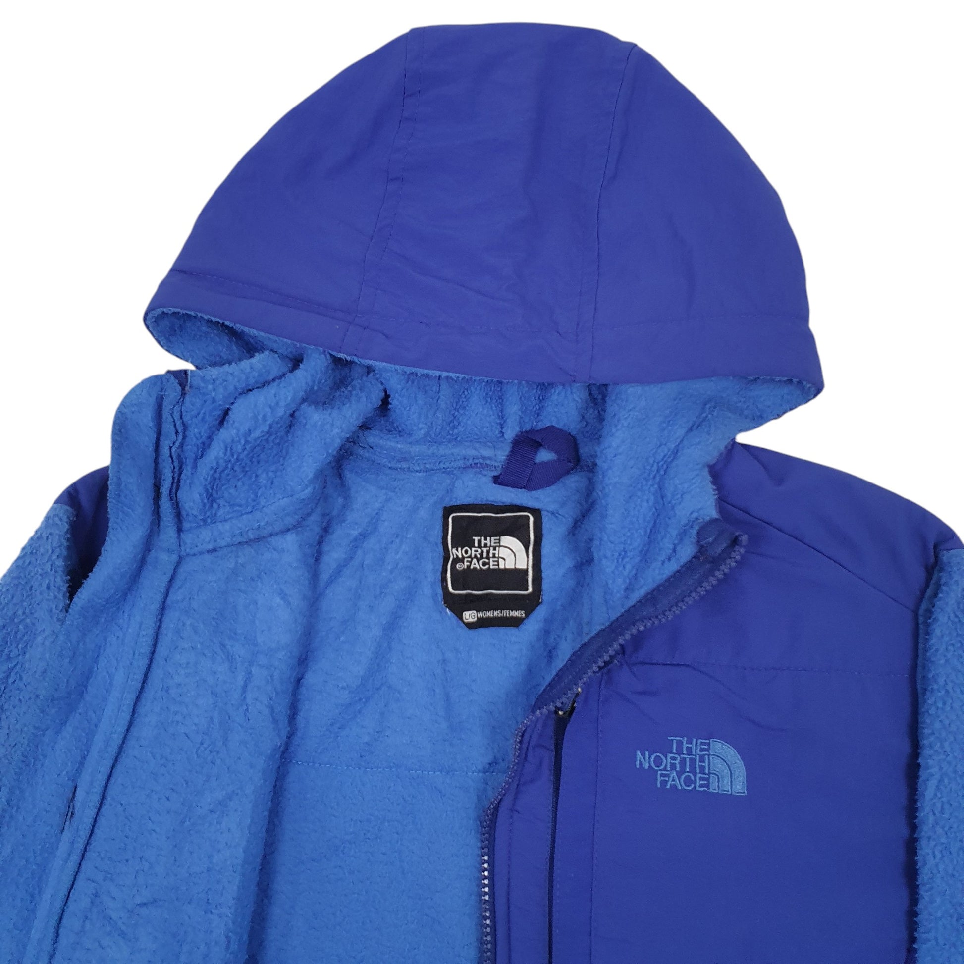 Womens Blue The North Face Hooded Full Zip Jumper