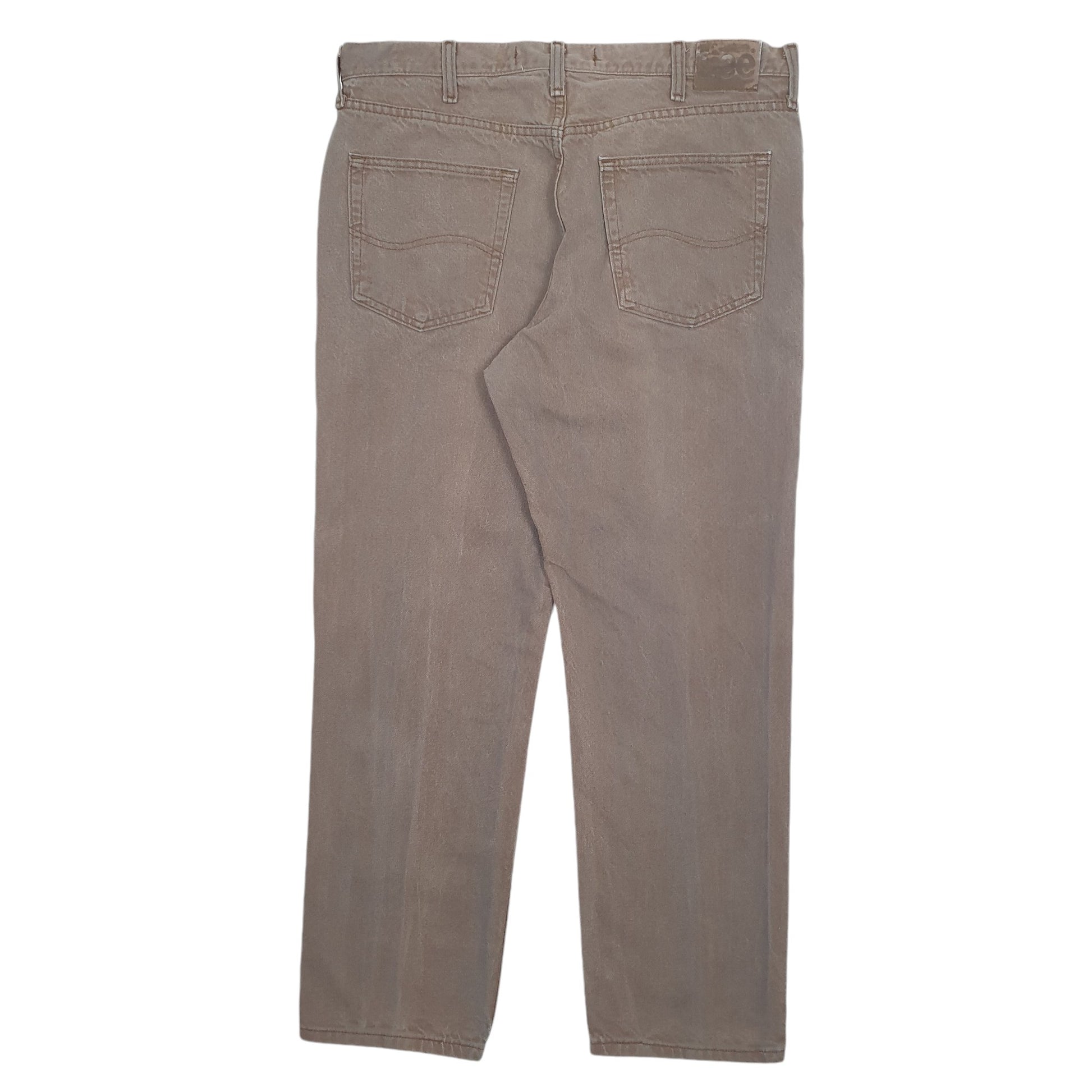 Mens Brown Lee  Casual JeansW36 L30