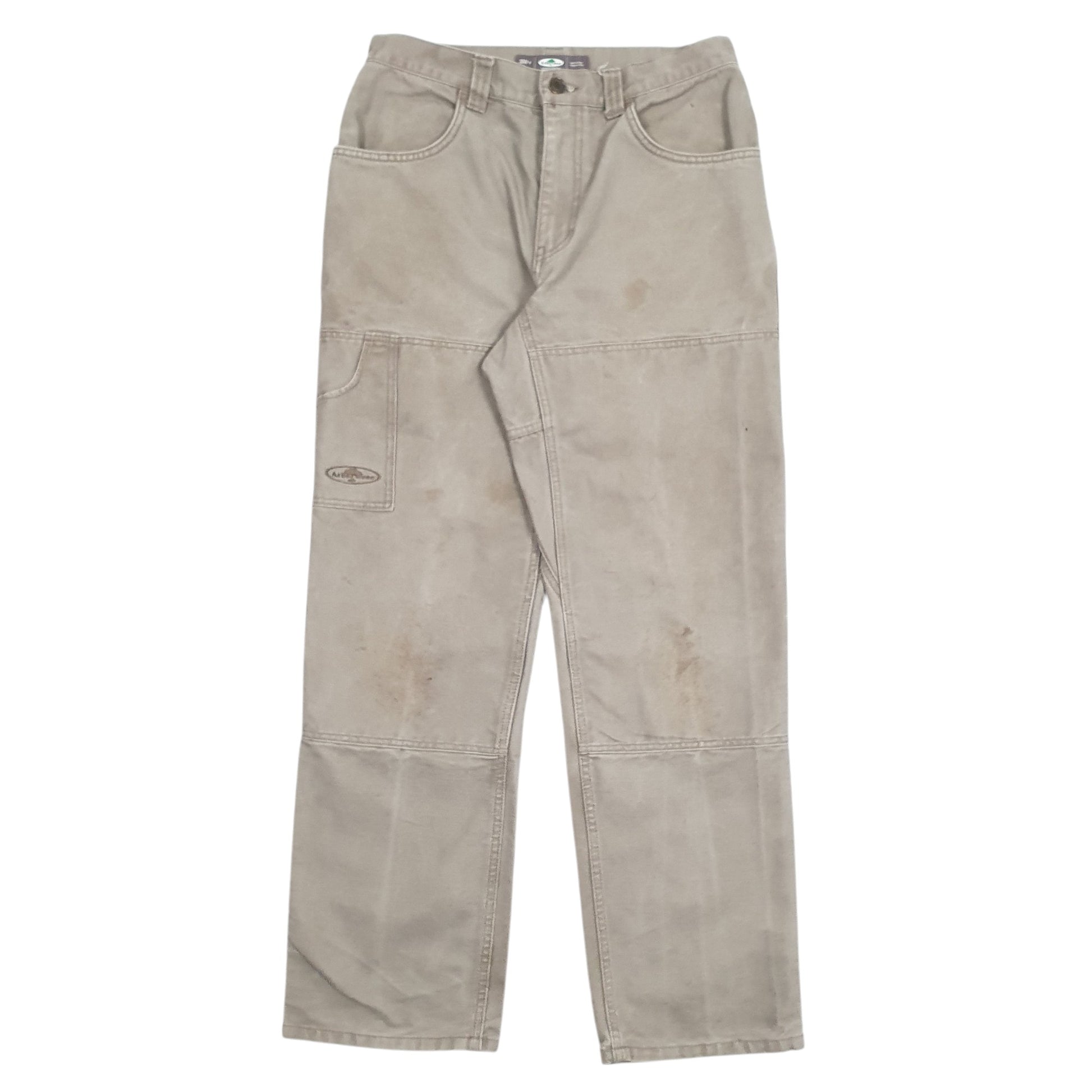 Mens Beige Arbor Wear Work Wear Cargo Trousers