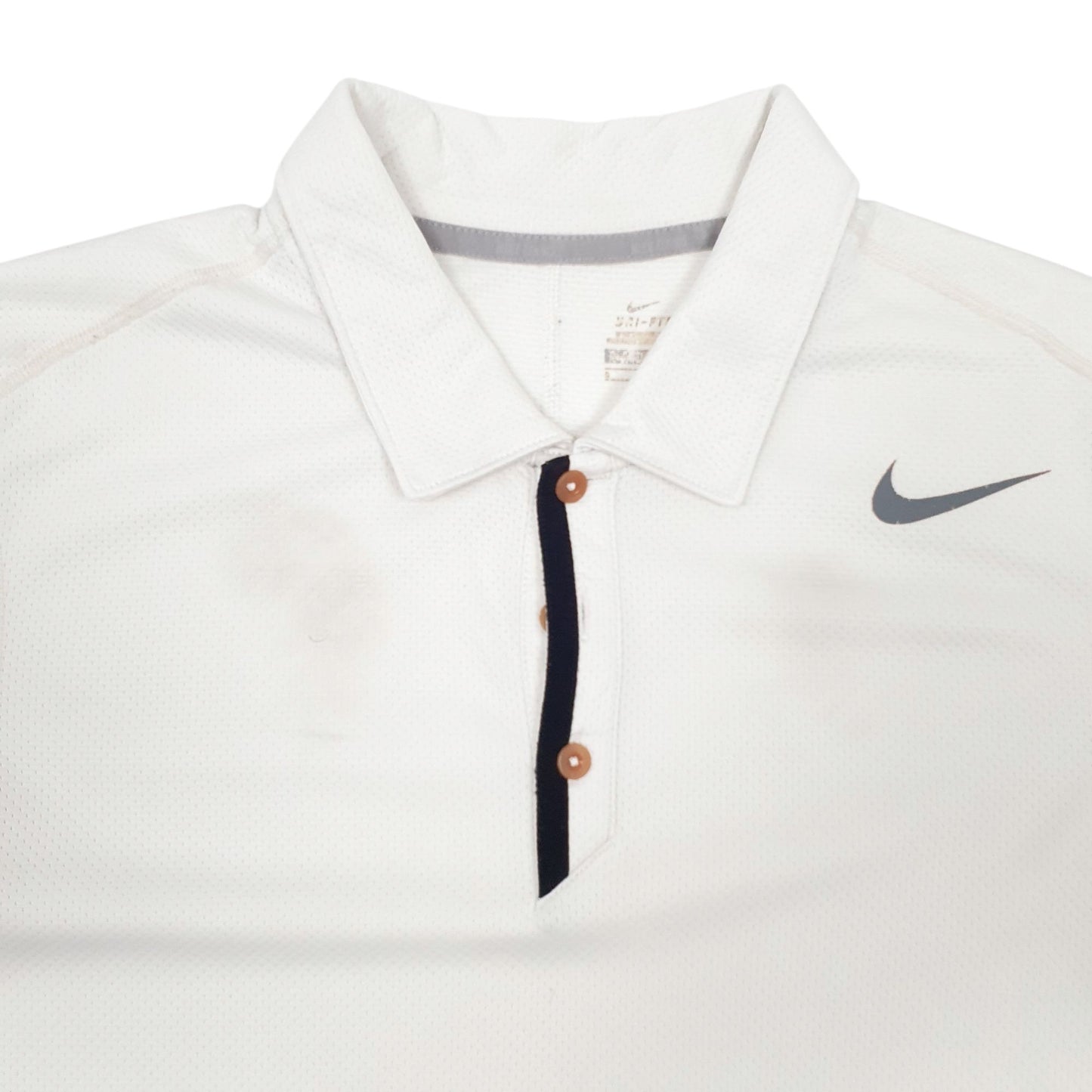 Mens White Nike  Short Sleeve Polo Shirt