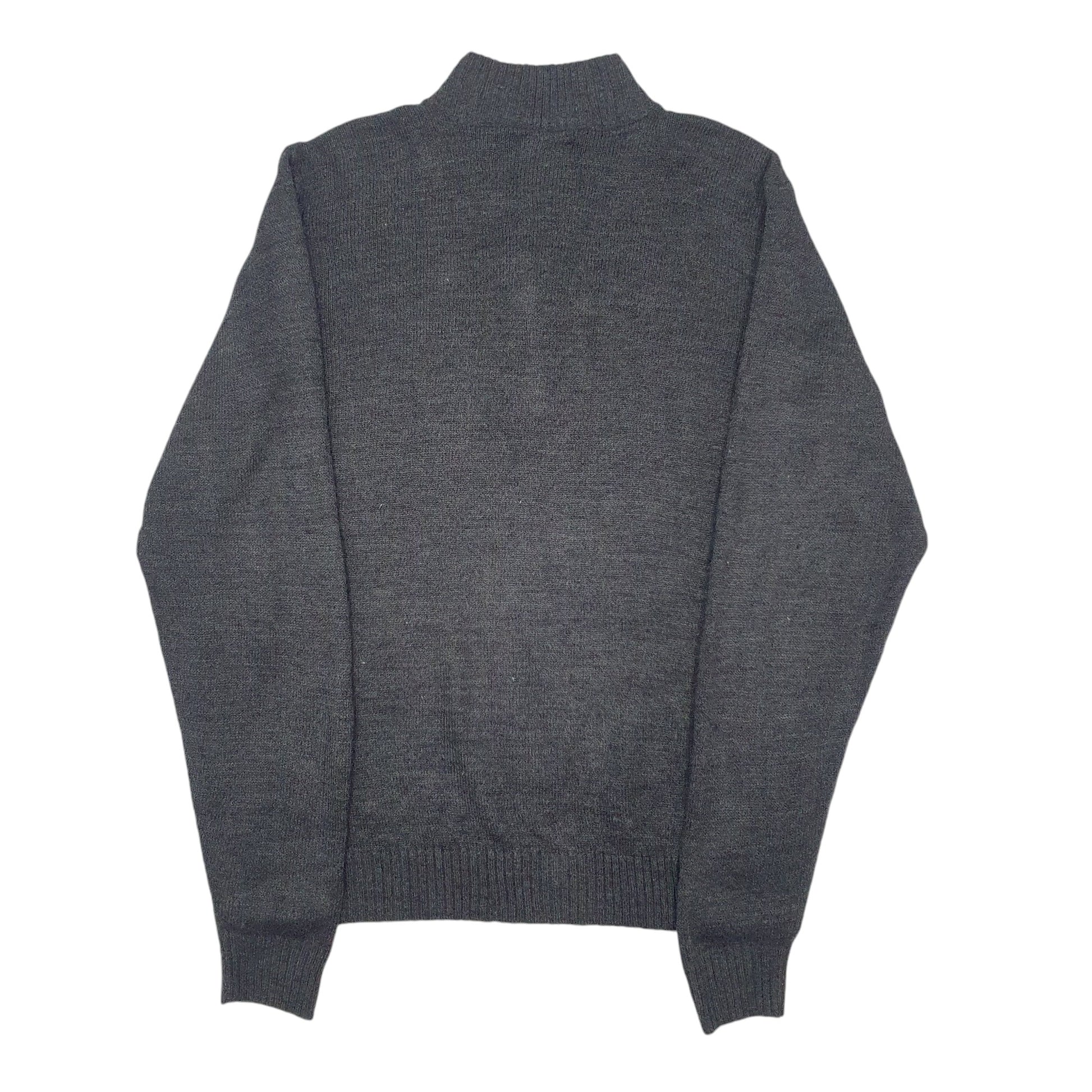 Mens Grey Beverly Hills Polo Club  Quarter Zip Jumper