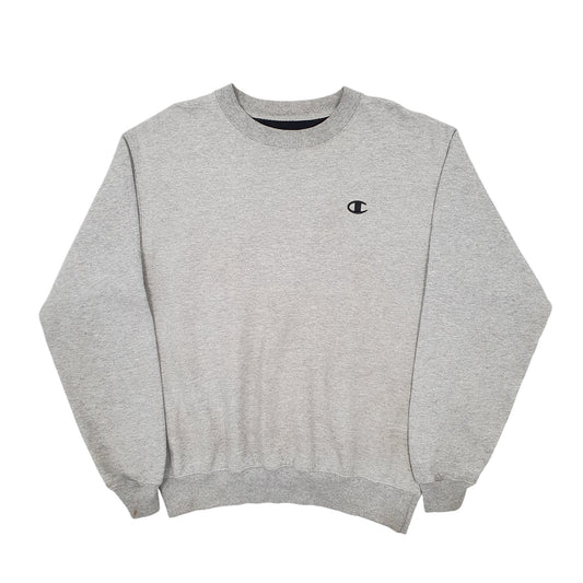 Mens Grey Champion  Crewneck Jumper