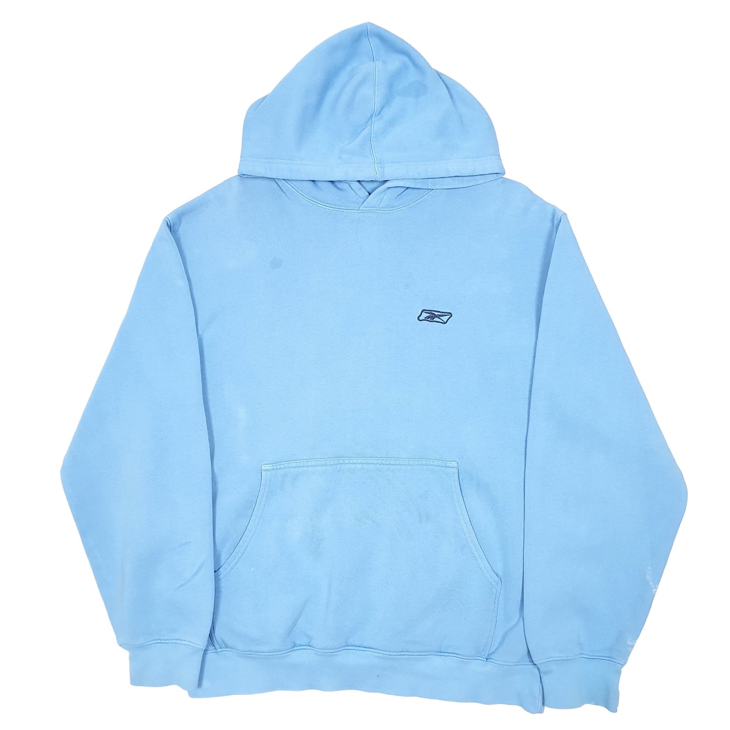 Mens Blue Reebok Vintage Y2K Hoodie Jumper