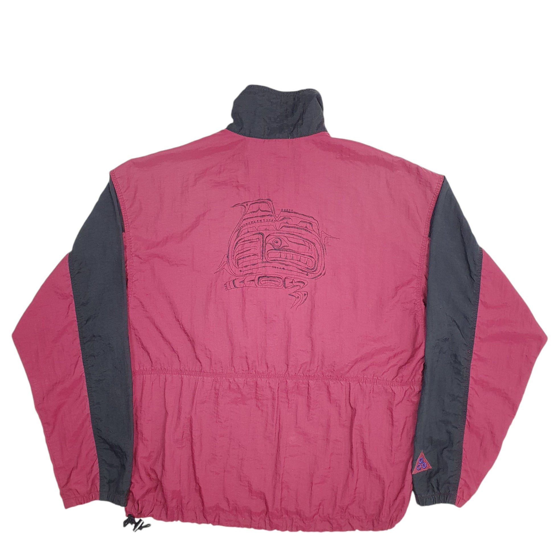 Mens Burgundy Nike ACG Vintage 90's  Coat