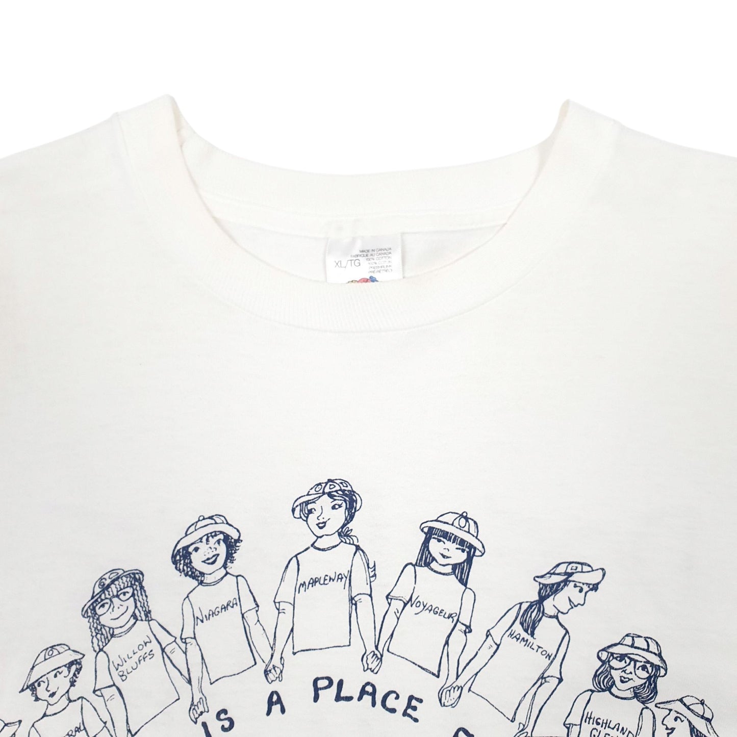 Mens White Fruit Of The Loom Single Stitch Vintage 90s Short Sleeve T Shirt