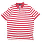 Mens Pink Polo Ralph Lauren Stripes Classic Short Sleeve Polo Shirt