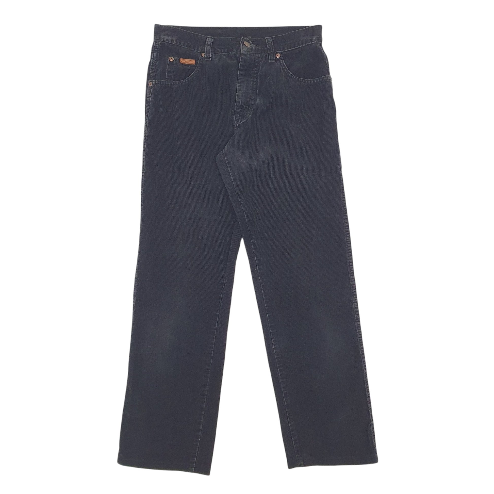 Mens Black Wrangler  Corduroy Trousers