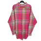 Mens Burgundy Ralph Lauren Tartan Lightweight Flannel Overshirt Long Sleeve Shirt