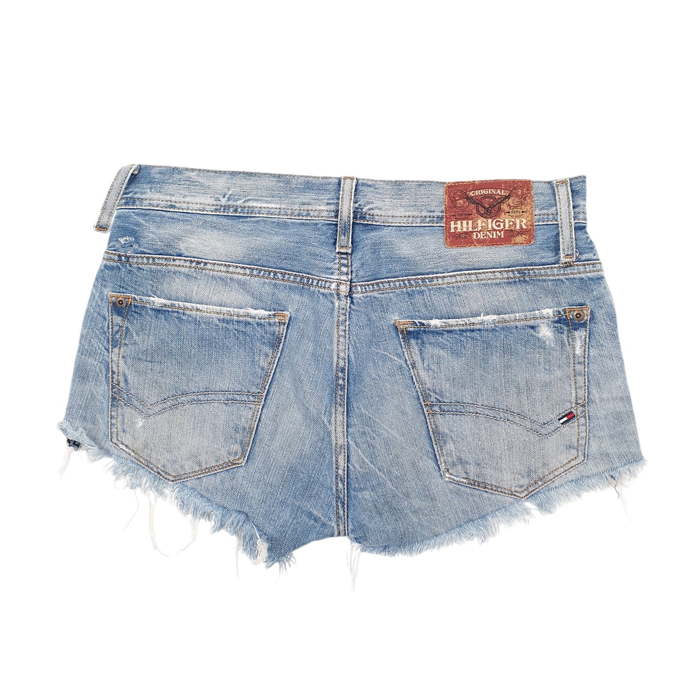 Womens Blue Tommy Hilfiger Hot Pants Denim Shorts